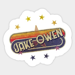 ElaCuteOfficeGirl Vintage Jake Owen Sticker